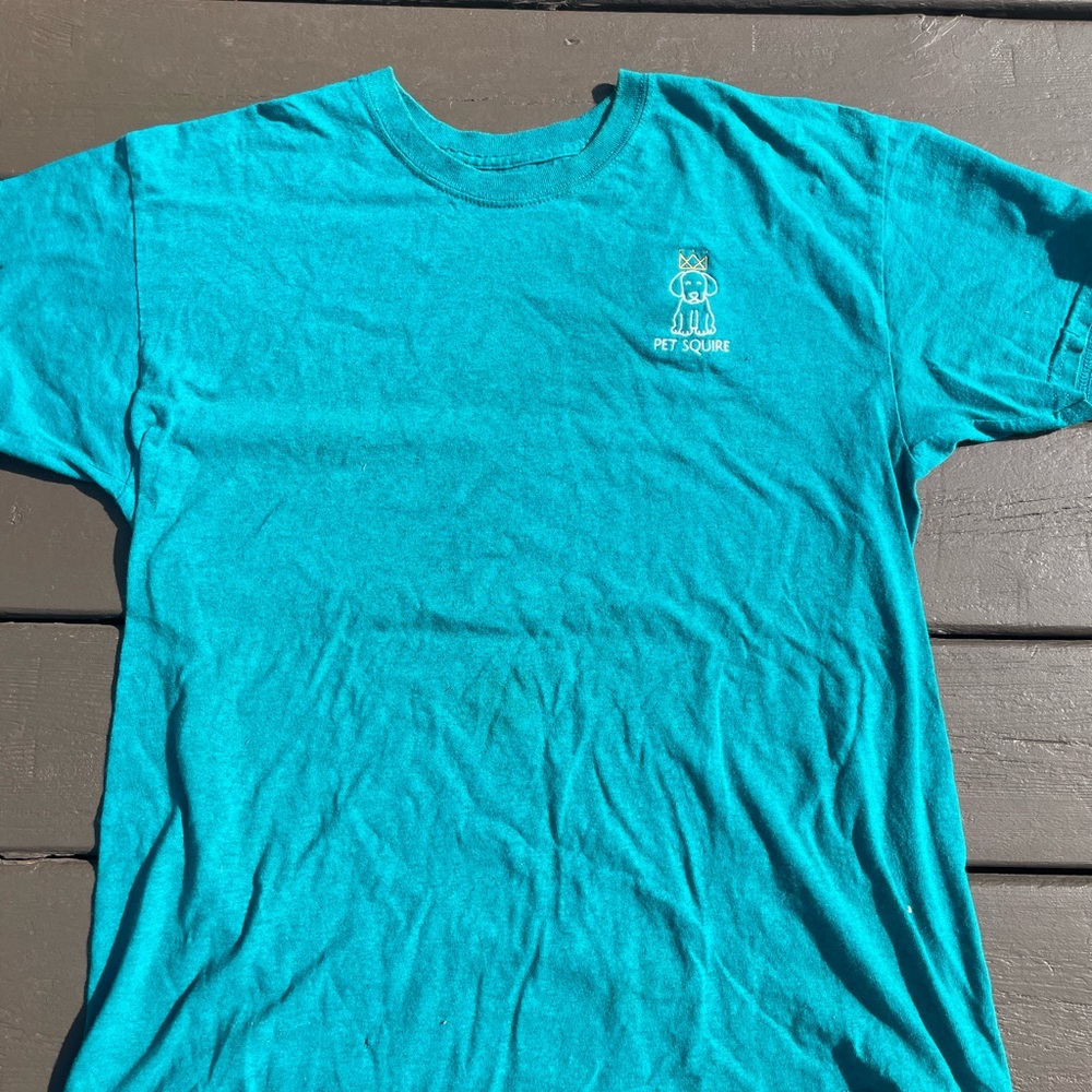 Vintage Pet Squire Teal Crew Neck T-Shirt